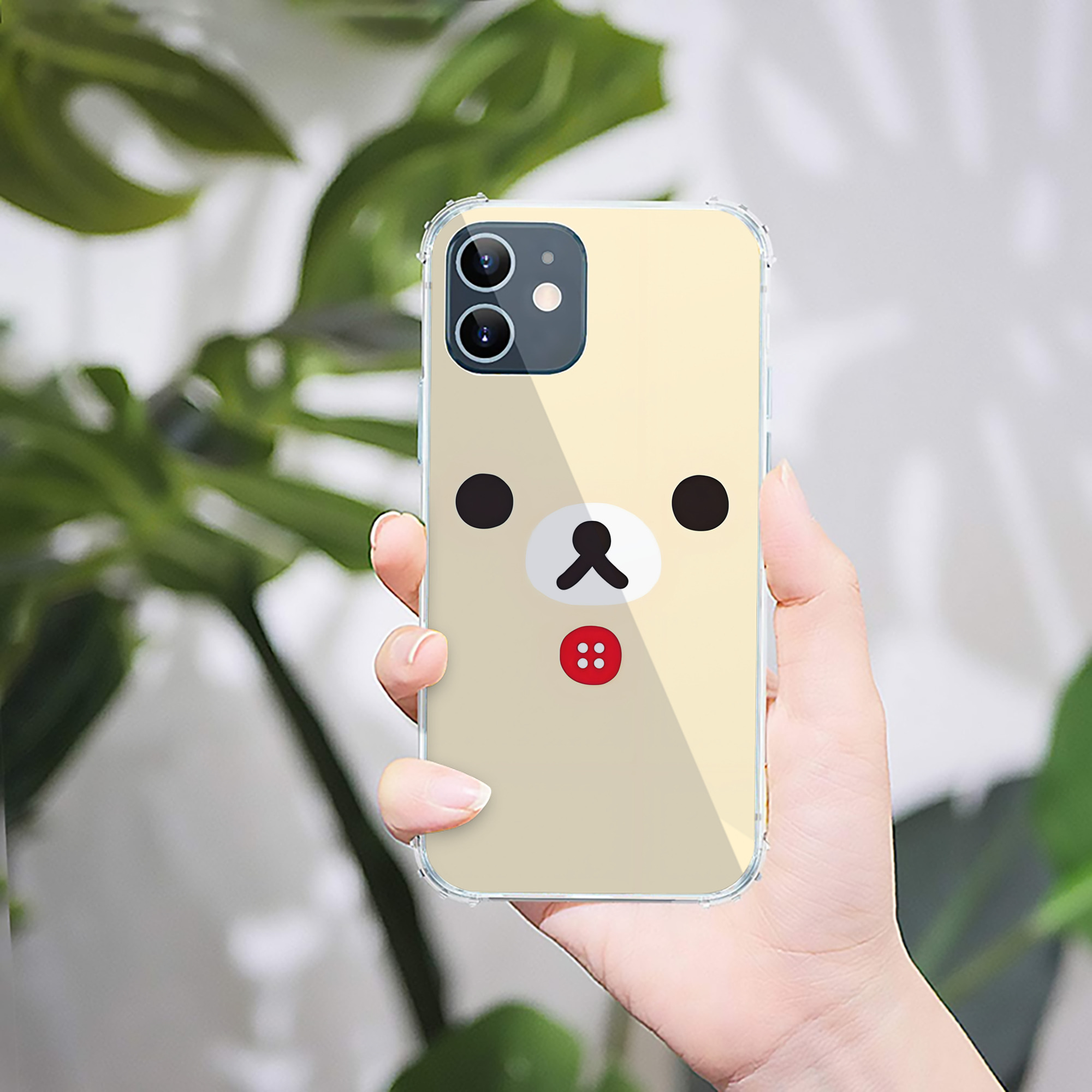 （画像用） リラックマ リラックマ キイロイトリ Rilakkuma Korilakkuma Kiiroitori 【iPhone 12シリーズ対応】透明スマホケース（クリアソフトケース）